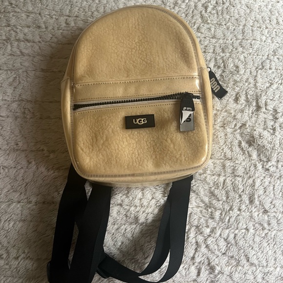 UGG Cream Shearling Mini Backpack - Picture 1 of 1